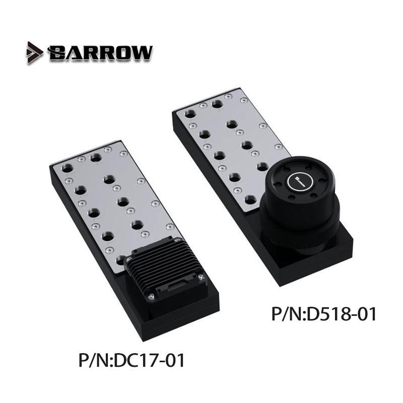 Integrated Pump Reservoir Distro Plate - แผ่นกระจายความร้อน/บอร์ดสแตนเลส Barrow POM สำหรับพีซี ระบบระบายความร้อนหลายการ์ดจอ /