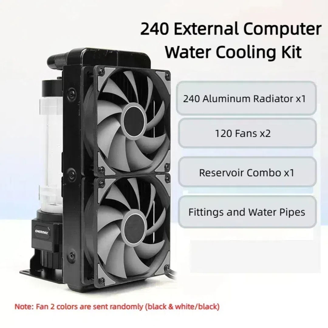 External Radiator Water Cooling Kit - ชุดหม้อน้ําอลูมิเนียมระบายความร้อนด้วยน้ําภายนอกคอมพิวเตอร์ 240 อ่างเก็บน้ําปั๊มในตัวและ CPU ระบายความร้อนหม้อน้ําและการ์ดกราฟิก