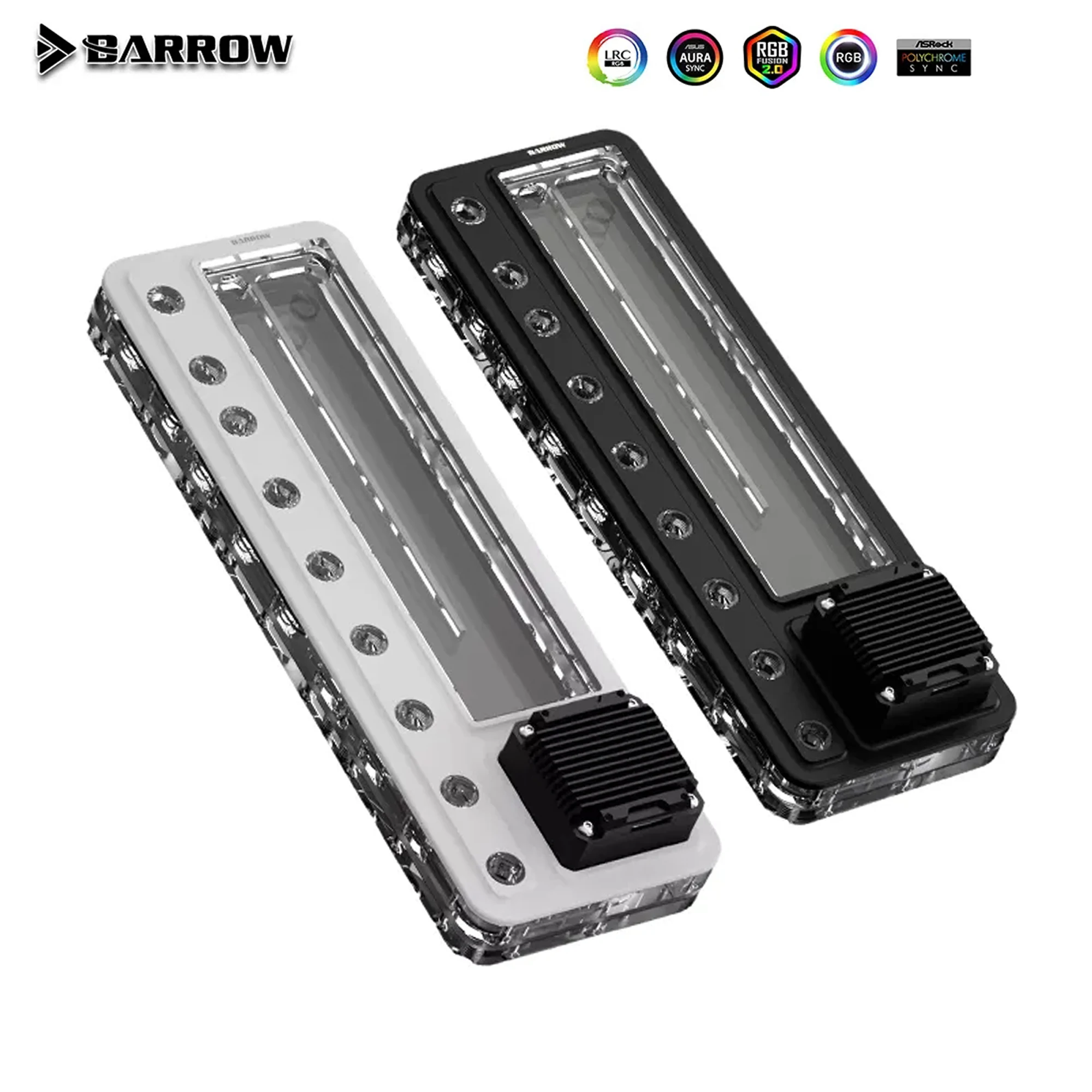 Integrated Pump Reservoir Distro Plate - ปั๊มน้ำแบบรวมถังพักน้ำ Barrow AIO 17W พร้อมแผ่นกระจายน้ำแบบสากลสำหรับระบบระบายความร้อนด้วยน้ำของคอมพิวเตอร์พีซี