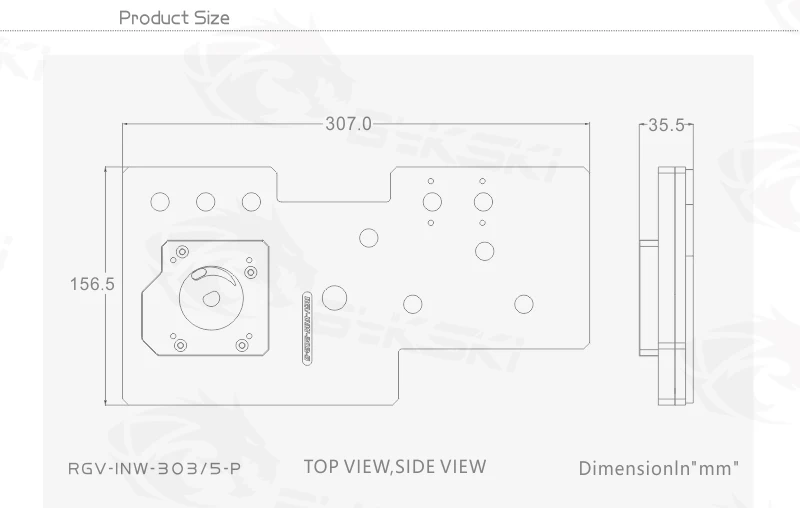 BYKSKI อะคริลิค Water Channel  - Distro Plate Ddc Pump Combo บทวิจารณ์และราคา