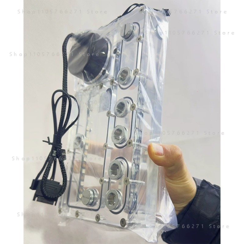 แผ่นกระจายของเหลว Alphacool Co - Integrated Pump Reservoir Distro Plate บทวิจารณ์และราคา