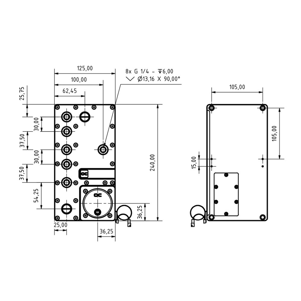 Alphacool Core Distro Plate 24 - Integrated Pump Reservoir Distro Plate บทวิจารณ์และราคา