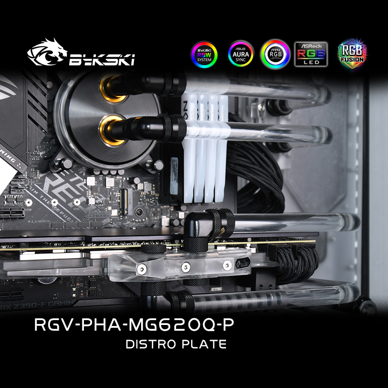 BYKSKI อะคริลิคถังใช้สําหรับ P - Distro Plate Ddc Pump Combo บทวิจารณ์และราคา