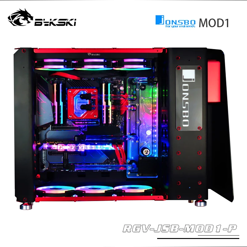BYKSKI อะคริลิค Water Channel  - Distro Plate Ddc Pump Combo บทวิจารณ์และราคา